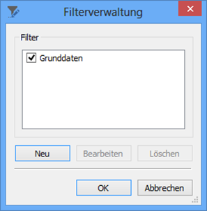 Historie von Ordnern und Registern - Filterverwaltung Historie von Ordnern und Registern - Filterverwaltung